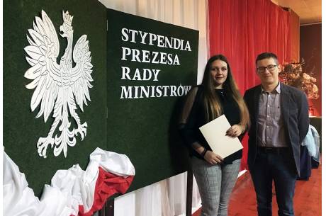 Uczennica skoczowskiego ZSTiO otrzymała Stypendium Prezesa Rady Ministrów