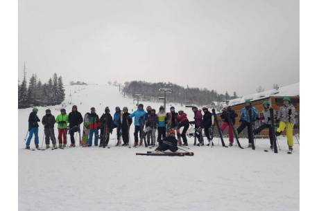 Sportowcy wiślańskiego liceum trenują