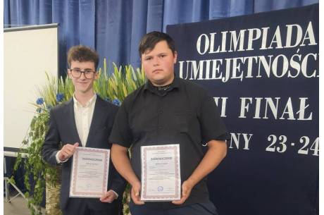 Laureat i Finalista Olimpiady z ZSP-T w Międzyświeciu